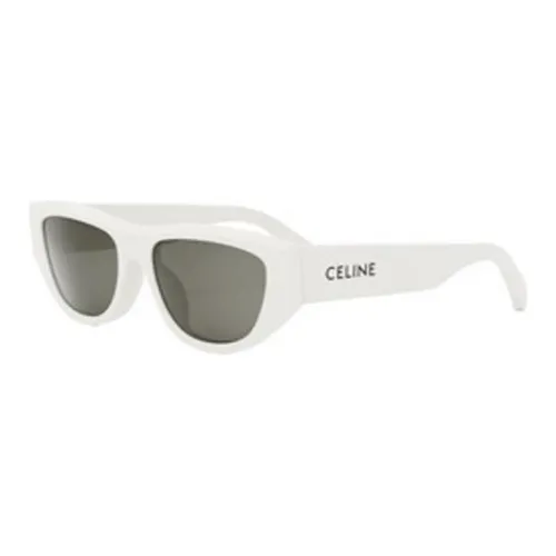 CELINE Оригинальные солнцезащитные очки OVAL SUNGLASSES Женские Белые