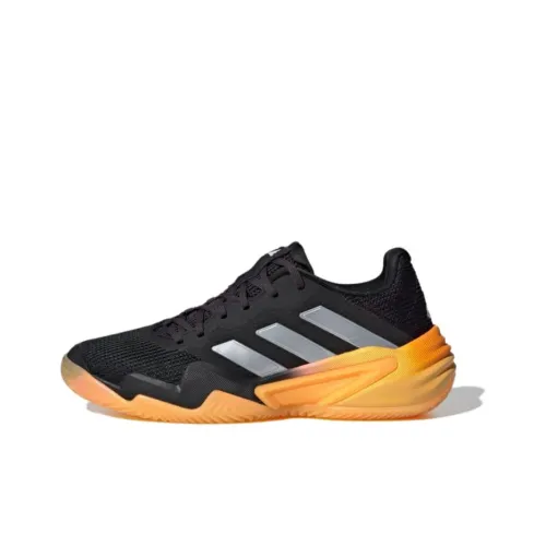 Adidas Barricade 13 Дышащие Низкие Кроссовки для Тенниса Унисекс Серый Желтый Белый