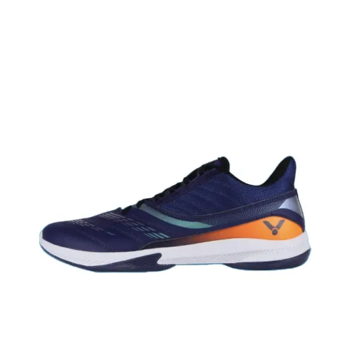 Victor Амортизация Устойчивый к истиранию Легкий Низкий Топ Бадминтон Обувь Унисекс Средневековый синий