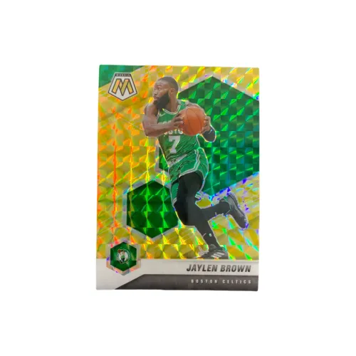 Panini 2020 21 Panini Mosaic Jaylen Brown Celtics Gold Foil Holographic Card Player Card Sports Cards 1 Pack
