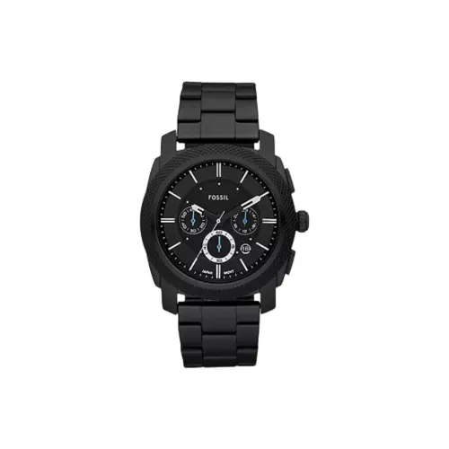 FOSSIL Наручные часы Кварцевый механизм Нержавеющая сталь Ремешок 45 мм Черный циферблат Унисекс