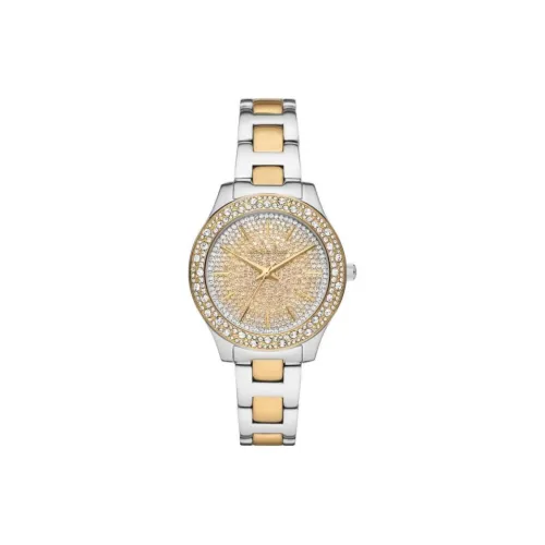 MICHAEL KORS Liliane Collection Women's Watch Кварцевый механизм ремешок из нержавеющей стали 36 мм золотой циферблат