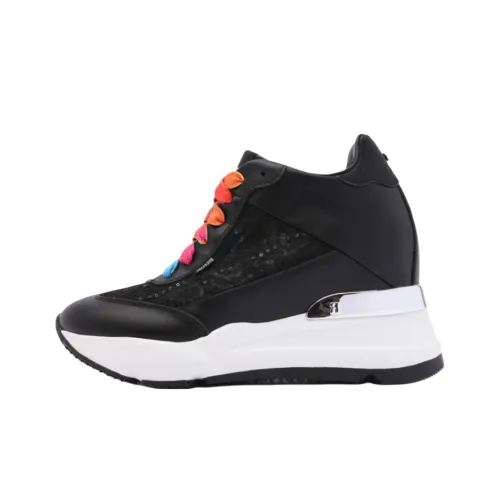 RUCOLINE Низкий топ Повседневная обувь Женская Черная