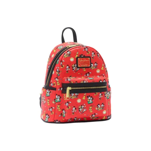 Disney Полиуретан Рюкзак Мини Женский Красный