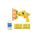 【Зарядка Версия】Yellow Dinosaur Bubble Gun (С подарками 20 упаковок концентрата пузырьков)