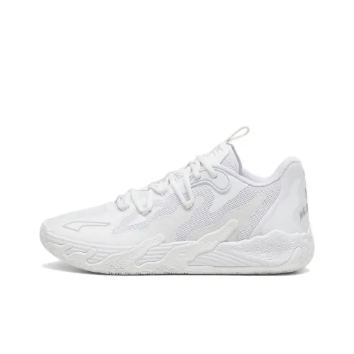 PUMA MB.03 Баскетбольные кроссовки Low Топ Белый Унисекс
