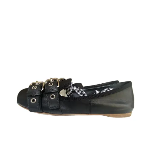 MIU MIU Женские повседневные туфли, черные, женские