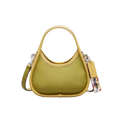 Coachtopia Ergo Кожа Сумка Сумка через плечо Сумка через плечо Мини Женская Лаймово-зеленый