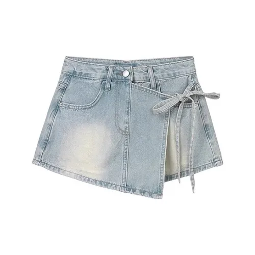 YICHEN Blue Женские джинсовые шорты