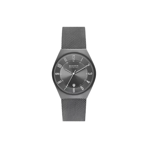 SKAGEN Grenen Collection Наручные часы Кварцевый механизм Нержавеющая сталь Ремешок 37 мм Серый циферблат Унисекс
