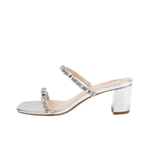 Badgley Mischka Слипоны 5,5 см Женские Серебряные