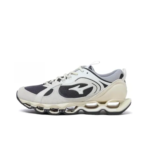 Mizuno Wave Prophecy 2 Устойчивый к истиранию Дышащие Низкие Беговые кроссовки Мужские Белый Черный