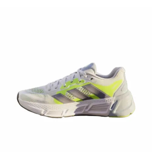Adidas Questar Slip Resistant Abrasion Resistant Дышащий Низкий Топ Повседневные Беговые кроссовки Женские Белые Зеленые