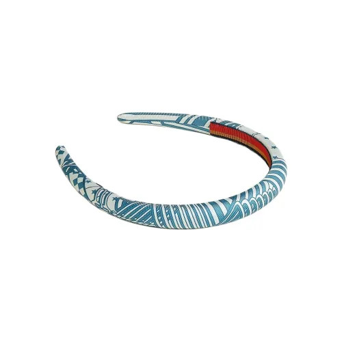 HERMES Ободки для волос Женские Джинсовый синий