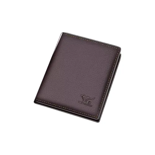 SEPTWOLVES Кошелек из коровьей кожи Мужской Новый Кофейный Тисненый Новый Черный Тисненый Черный Металл Новый Кофейный Металл