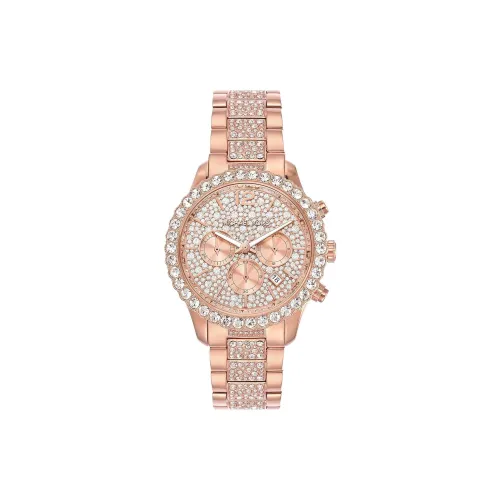 MICHAEL KORS Наручные часы Кварцевый механизм Ремешок из нержавеющей стали 42 мм Розовое золото Циферблат Женские часы