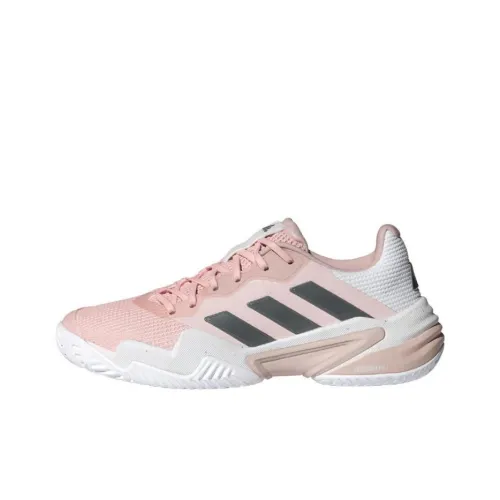 Adidas Barricade Low Топ Теннисные Кроссовки Женские Розовые Белые