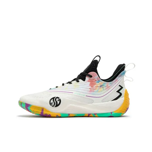 361° Zen 6 Баскетбольные кроссовки Низкий Топ Перо Белый Мужской