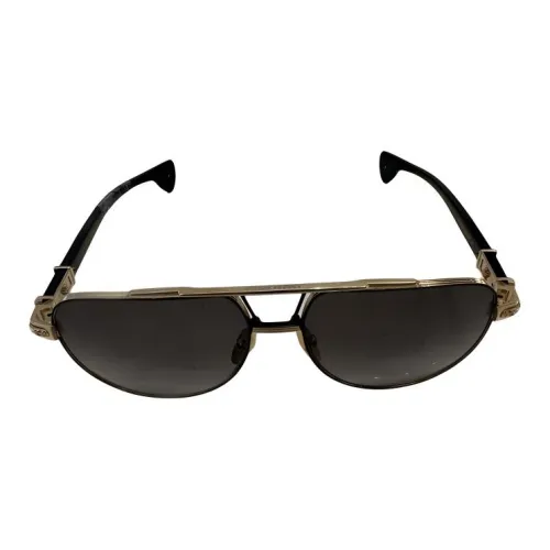 Chrome Hearts В зависимости от официального сайта Нерегулярная форма Солнцезащитные очки Унисекс Черный серый