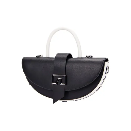 Ambrogi Коровья кожа Одно плечо Сумка Средний Унисекс Черный