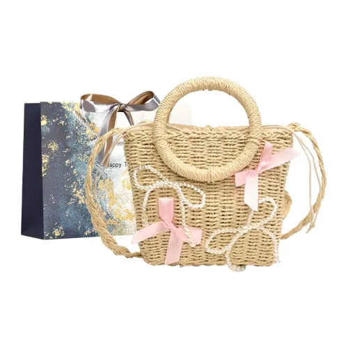 Iman's House Сумка через плечо из соломенной плетени женская цвет экрю