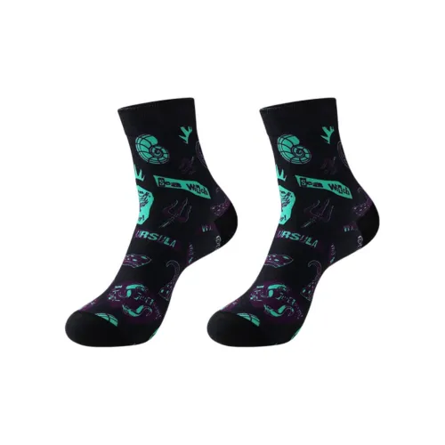 Низкие носки Disney Monsters Inc. Series мужские 1 упаковка черная подошва с полным принтом