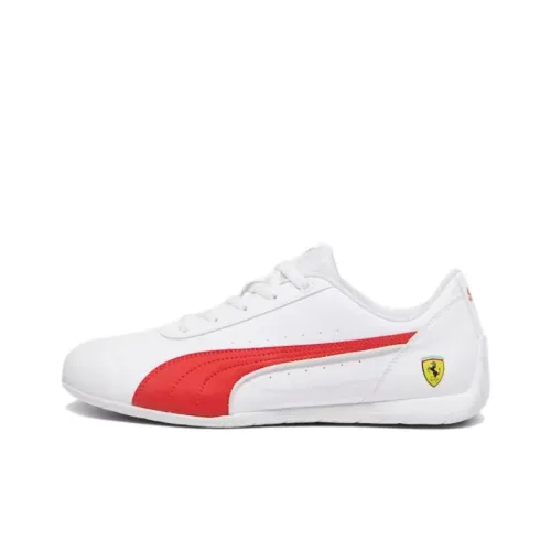 PUMA Scuderia Ferrari Low Топ Скейтборд Кроссовки Унисекс Белый Красный