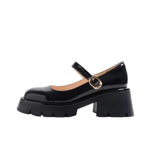 STEVE MADDEN Туфли Мэри Джейн с грубым каблуком 6,5 см женские