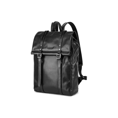 FAIRWHALE Рюкзак из натуральной коровьей кожи сумка для ноутбука рюкзак стандартный мужской черный
