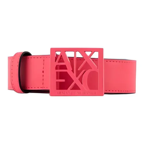 ARMANI EXCHANGE Cut Out Логотип Украшение Полиэстер Ремень Женские Розовый