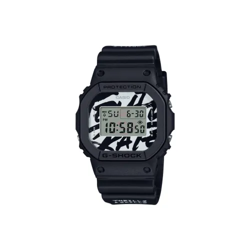 CASIO Temple OF Skate 5600 Collection Кварцевый механизм Смольный ремешок Часы Унисекс Серый циферблат