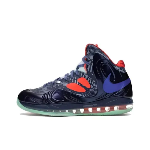 Nike Hyperposite Air Ma Амортизация Износостойкий MID Топ Баскетбольные кроссовки Унисекс Серый Черный