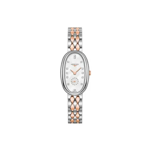 Longines Quartz Movement Женские часы Round Dance Collection 21,9mm*34mm Жемчужная раковина Цвет