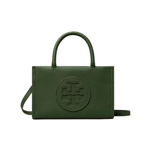 TORY BURCH Ella Синтетическая кожа Тоут Сумка Сумка для покупок Сумка через плечо Сумка Мини Женская Базилик Зеленый