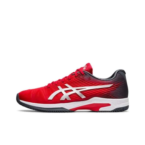 Speed FF Clay x Asics Solution Swift FF Low Top Rubber Casual Men's Red Silver
