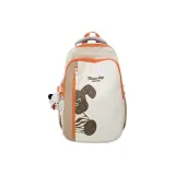 Белый кардиган с подвеской в виде маленькой собачки