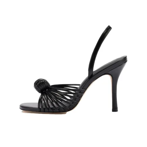 Larroude Valerie One Strap Sandals 9,5cm Women's Black Ларруде Valerie One Ремешок Сандалии 9,5см Женские Черные