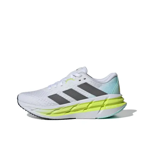Adidas ADISTAR 3 Slip Устойчивый к истиранию Дышащий Низкий Топ Повседневные Беговые кроссовки Женские Белый Зеленый Серый