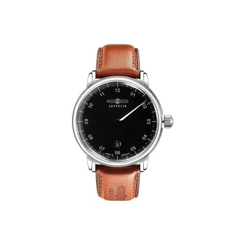 ZEPPELIN Кварцевый механизм Мужские часы 40 мм Черный