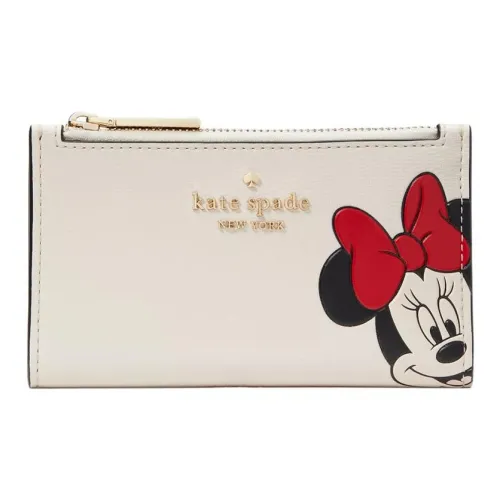 Kate Spade Disney Collaboration ПВХ Кошелек Маленький Женский Пергамент Бумага Многоцветный