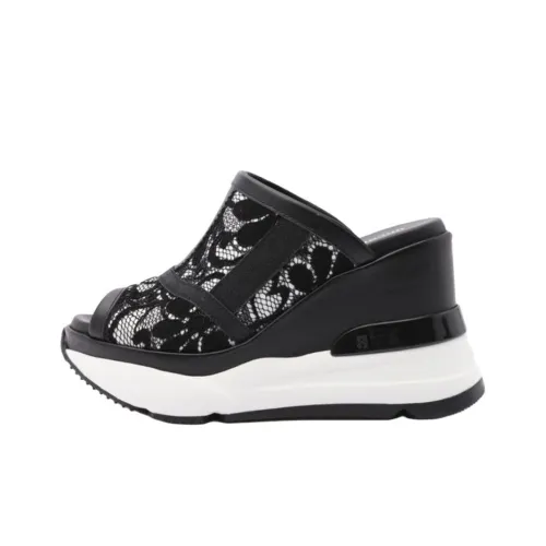 RUCOLINE Слипоны 10 см Женские Черные