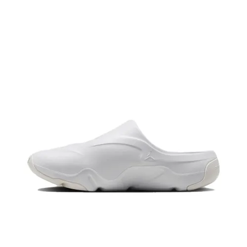 Джордан Roam Аbrasion Resistant Домашние тапочки Унисекс Белый