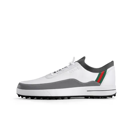PGM Golf Shoes Low Top White Gray Men's