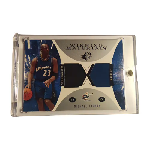 Верхняя Дека 2003 UD Winning Materials SHOOTING Джерси Jordan Competition Wear Джерси Star Card Спортивные карты 1 шт