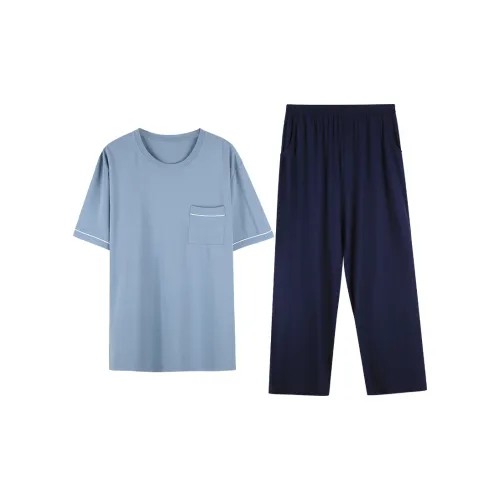 AIDI Пижамный комплект мужской серый синий