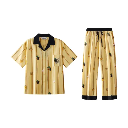 Wabi Town Пижамный комплект Женские Желтые