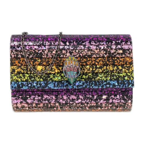 Kurt Geiger London Акриловый Одно Плечо Через Плечо Клатч Женский Фиолетовый и Многоцветный