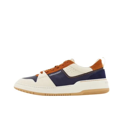 Ferragamo Низкие кроссовки для скейтбординга Мужские Бежевые