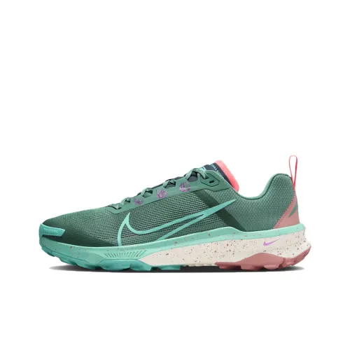 Nike Kiger 9 Дышащие Низкие Кроссовки для Беговых Трасс Мужские Зеленые Розовые