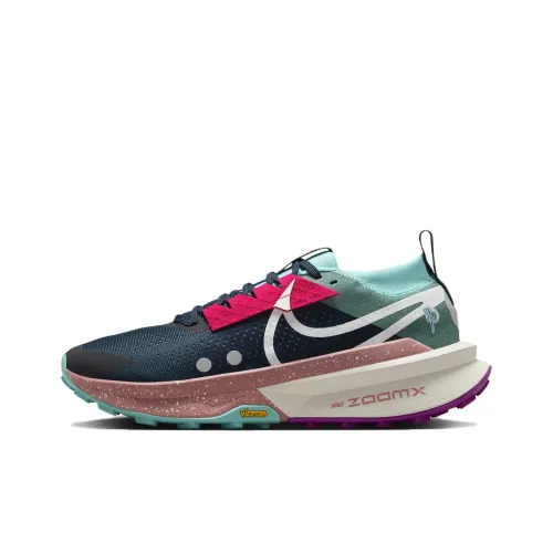 Nike Zegama Trail 2 Дышащие Низкие Кроссовки для Беговых Трасс Мужские Синие Зеленые